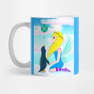 Fairy and penguin friend Mug